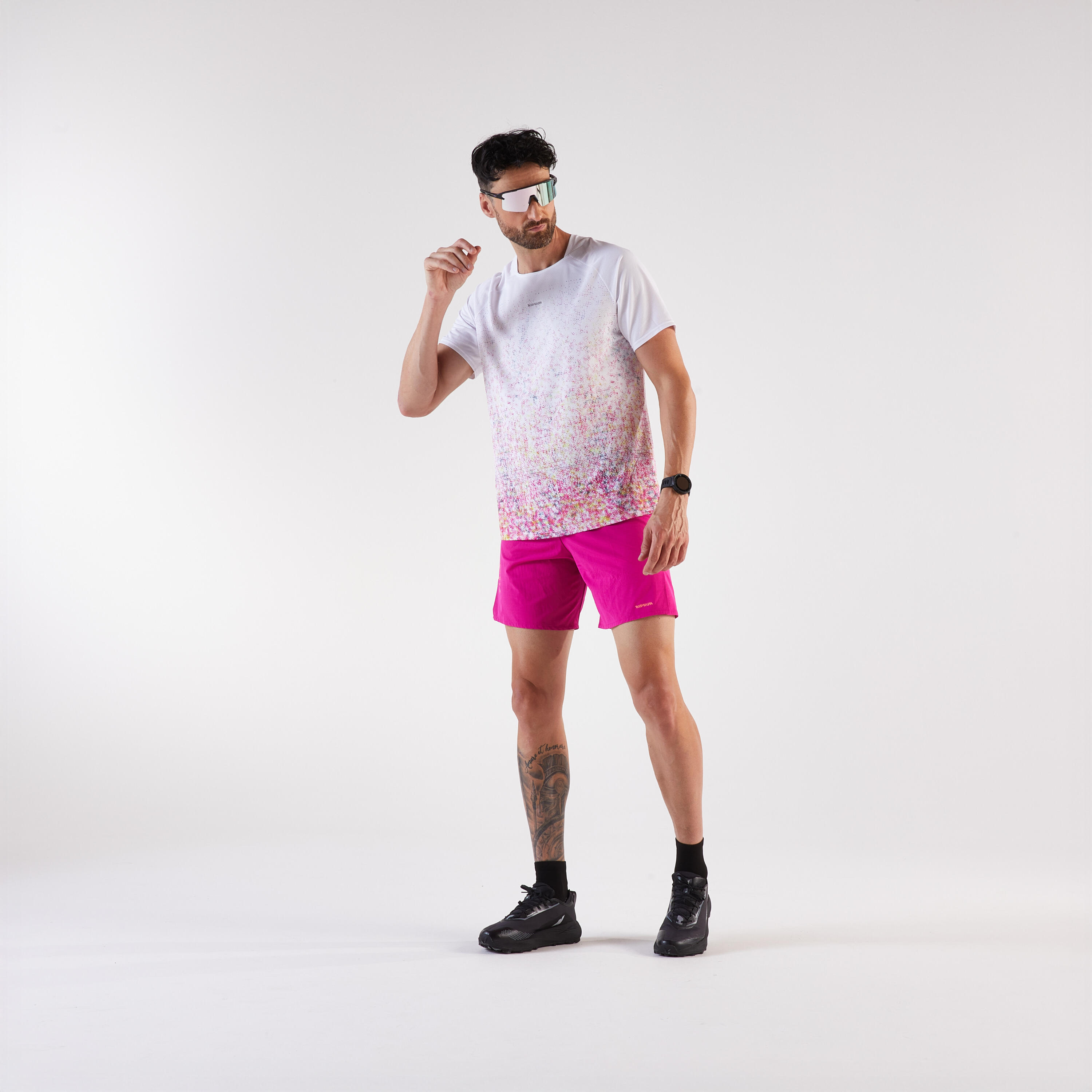 Men's Trail Running Shorts Kiprun Run 900 Ultra Pink 11/16