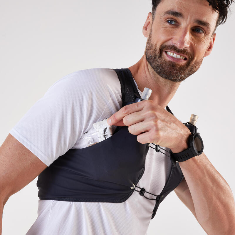 Vestă de hidratare 3L alergare competiții Kiprun 900 RACE Gri-Verde