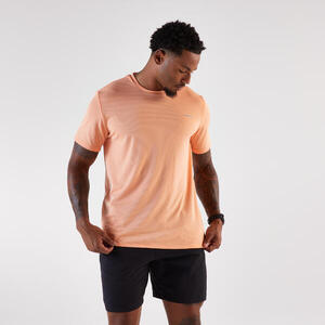 Camiseta running transpirable Hombre - KIPRUN Run 500 Dry naranja