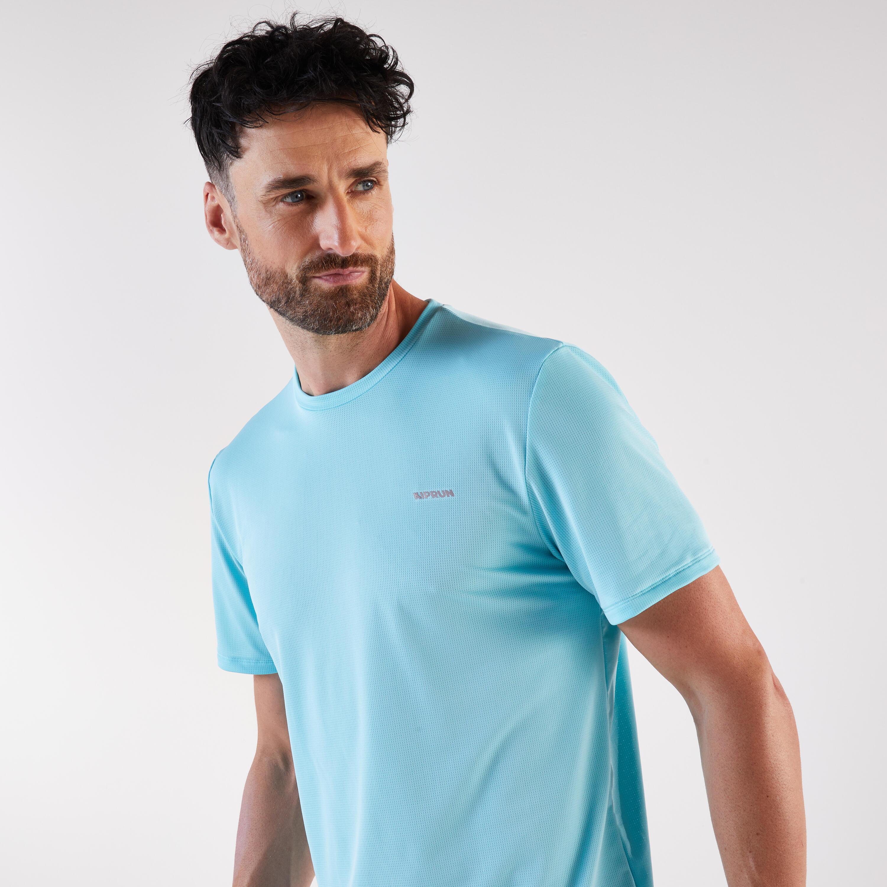 T-Shirt Running Herren, Kiprun Run 500 Blau 4/13