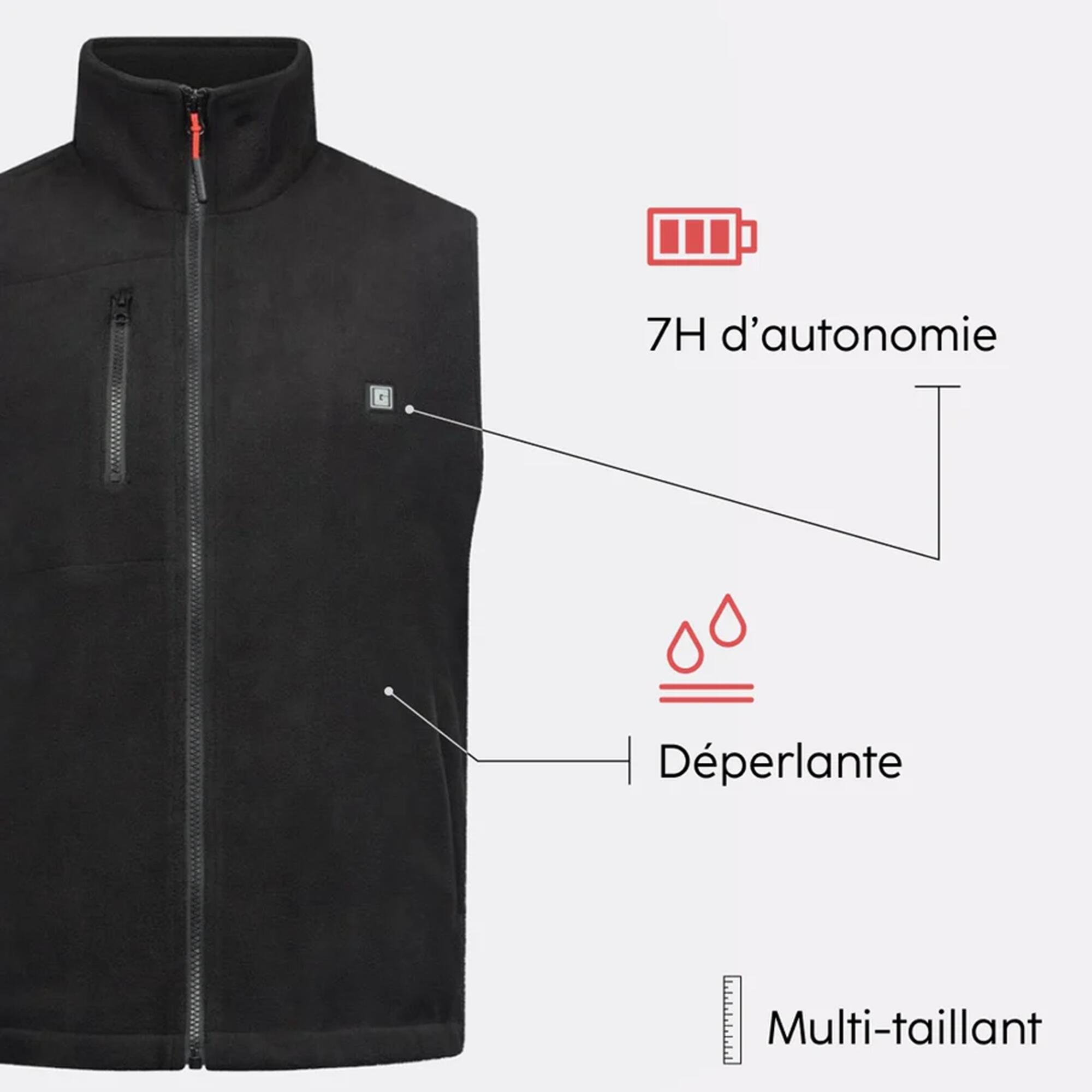 Polaire chauffante, ajustable et déperlante, multiusage, genre mixte 3/13