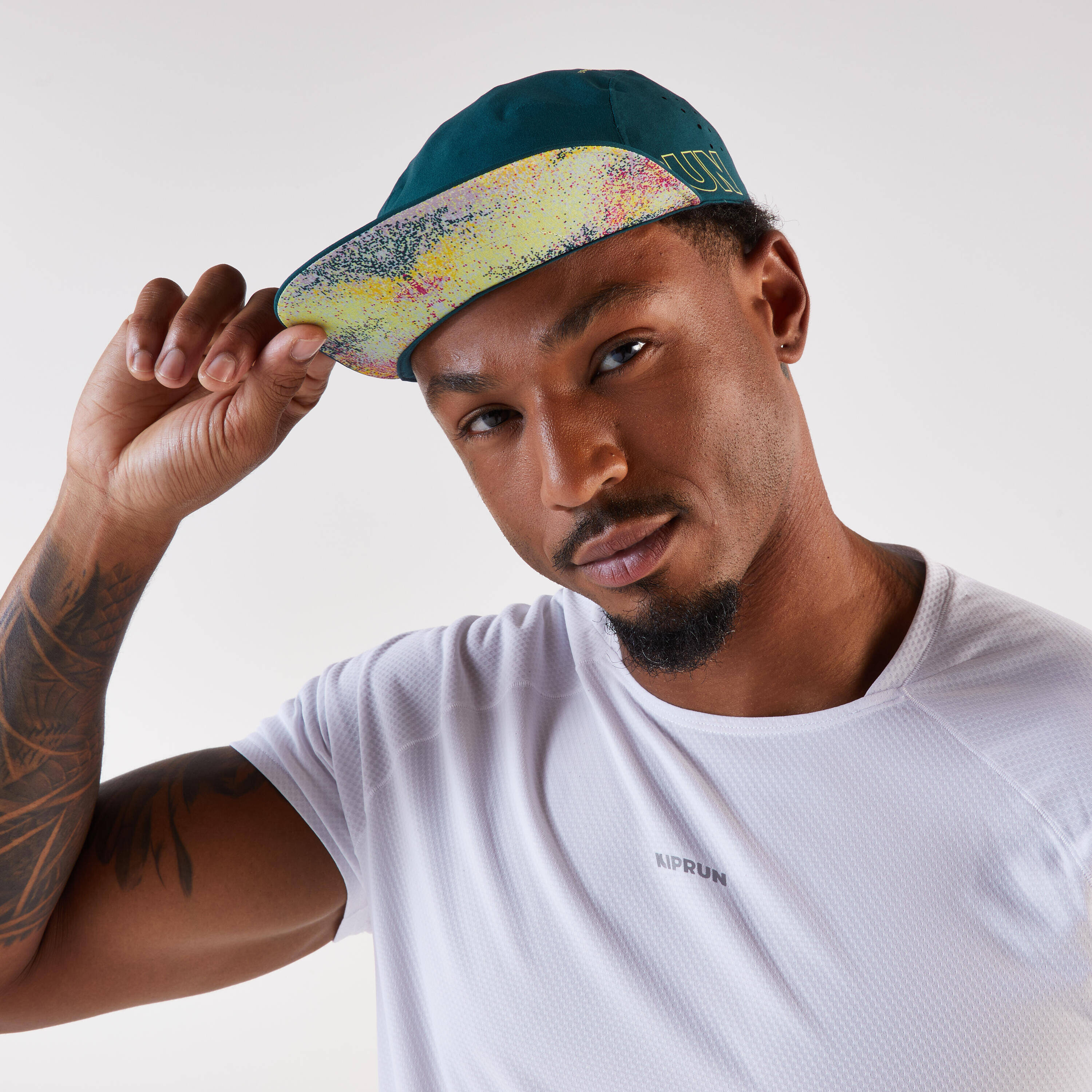 Men's and women's running cap, Kiprun blue -  2