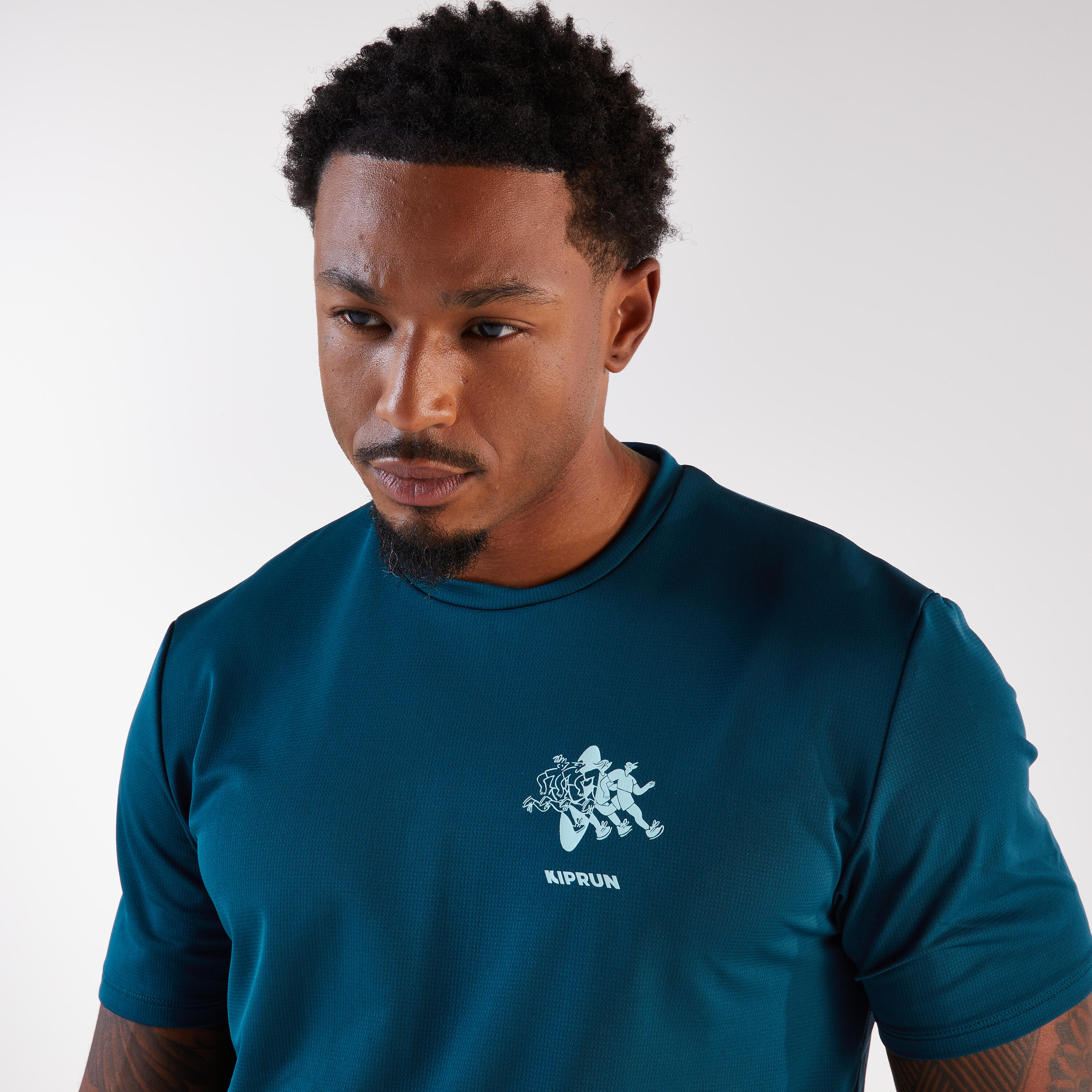 T-shirt de course à pied respirant homme, Run 500 5/13