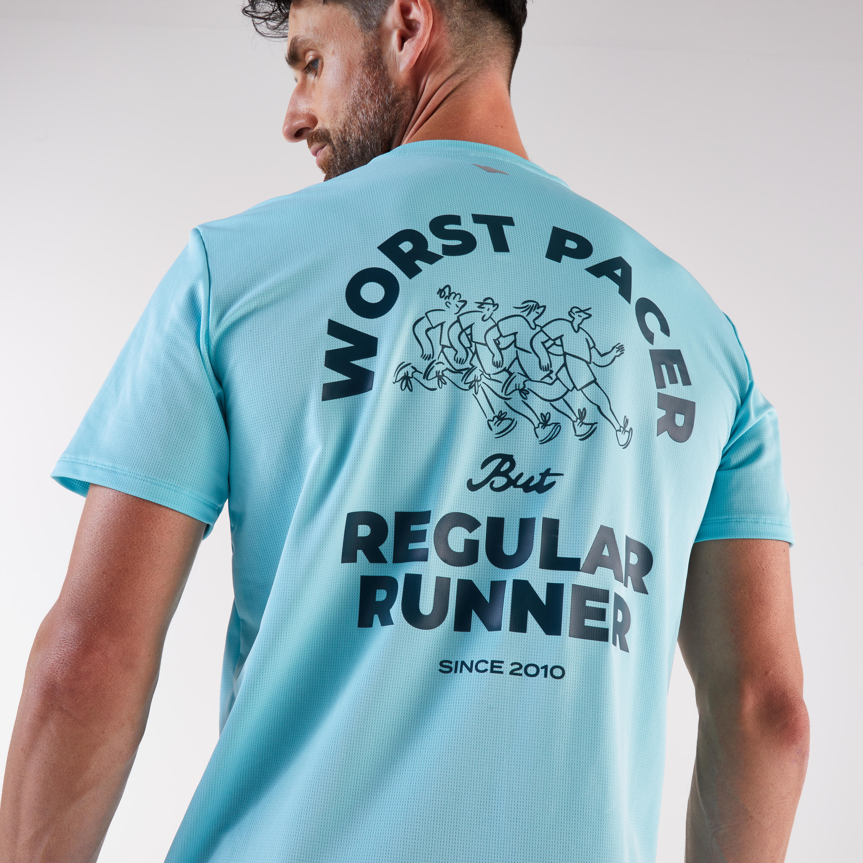 T-Shirt Running Herren, Kiprun Run 500 Blau 3/13
