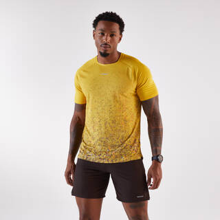 Men's trail T-shirt, Kiprun Run 500 - Yellow