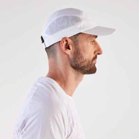 Кепка для бігу Kiprun унісекс біла/жовта