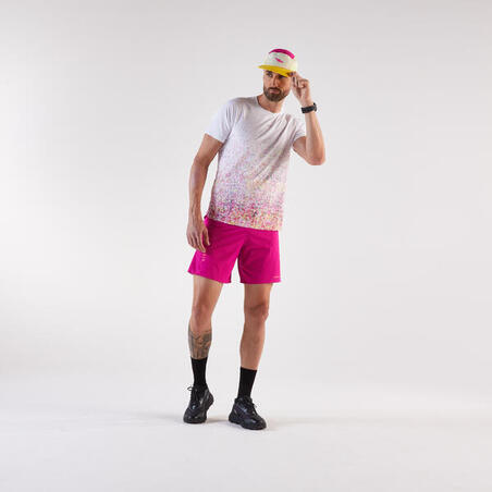 Кепка для бігу Kiprun рожева/жовта