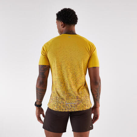 Футболка чоловіча 500 Resist для бігу жовта