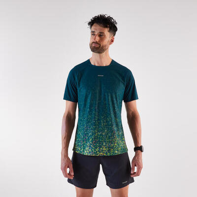 Maglia trail uomo RUN 500 RESIST bianca