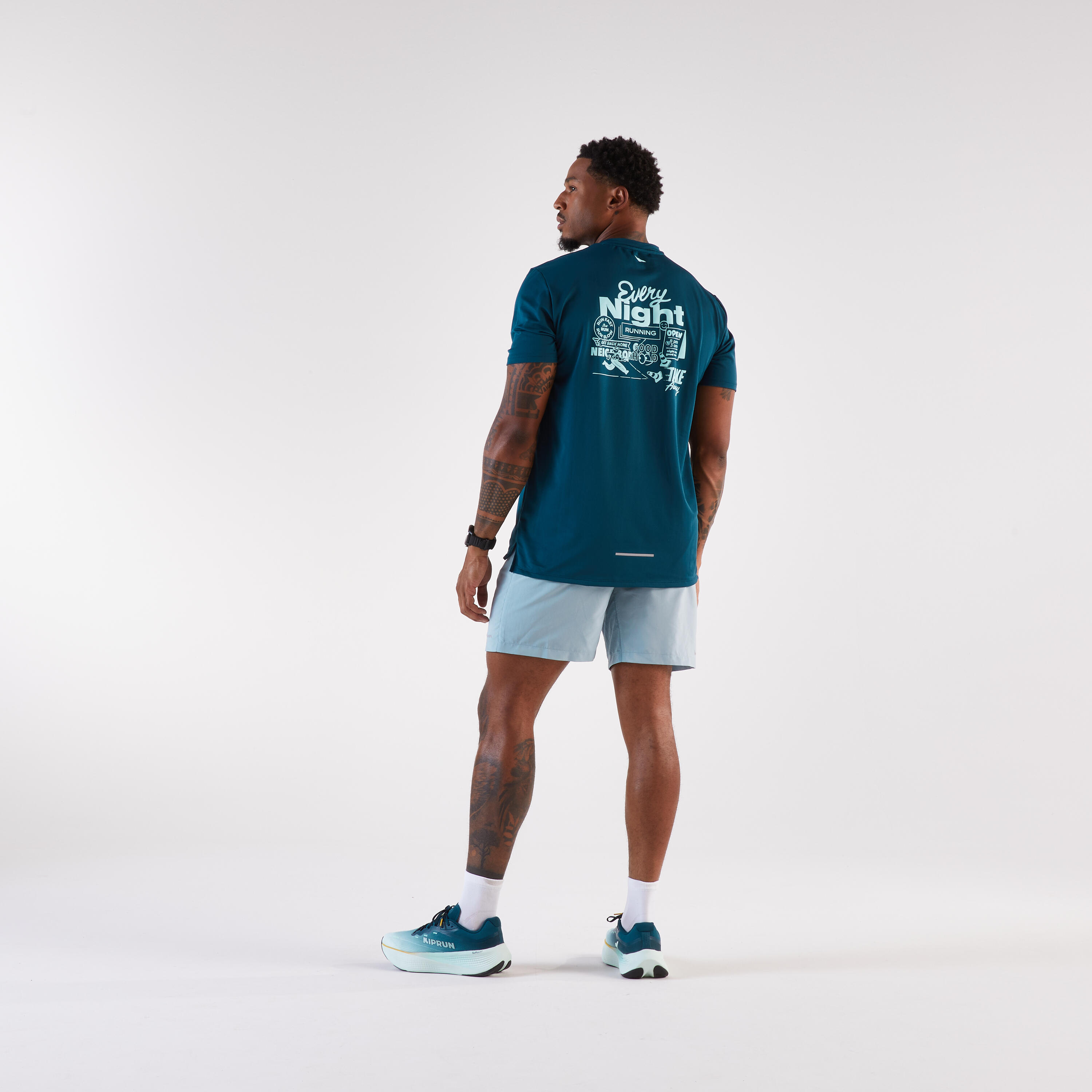 T-shirt de course à pied respirant homme, Run 500 9/13