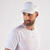 Casquette running Homme Femme, Kiprun ultra légère blanc et jaune