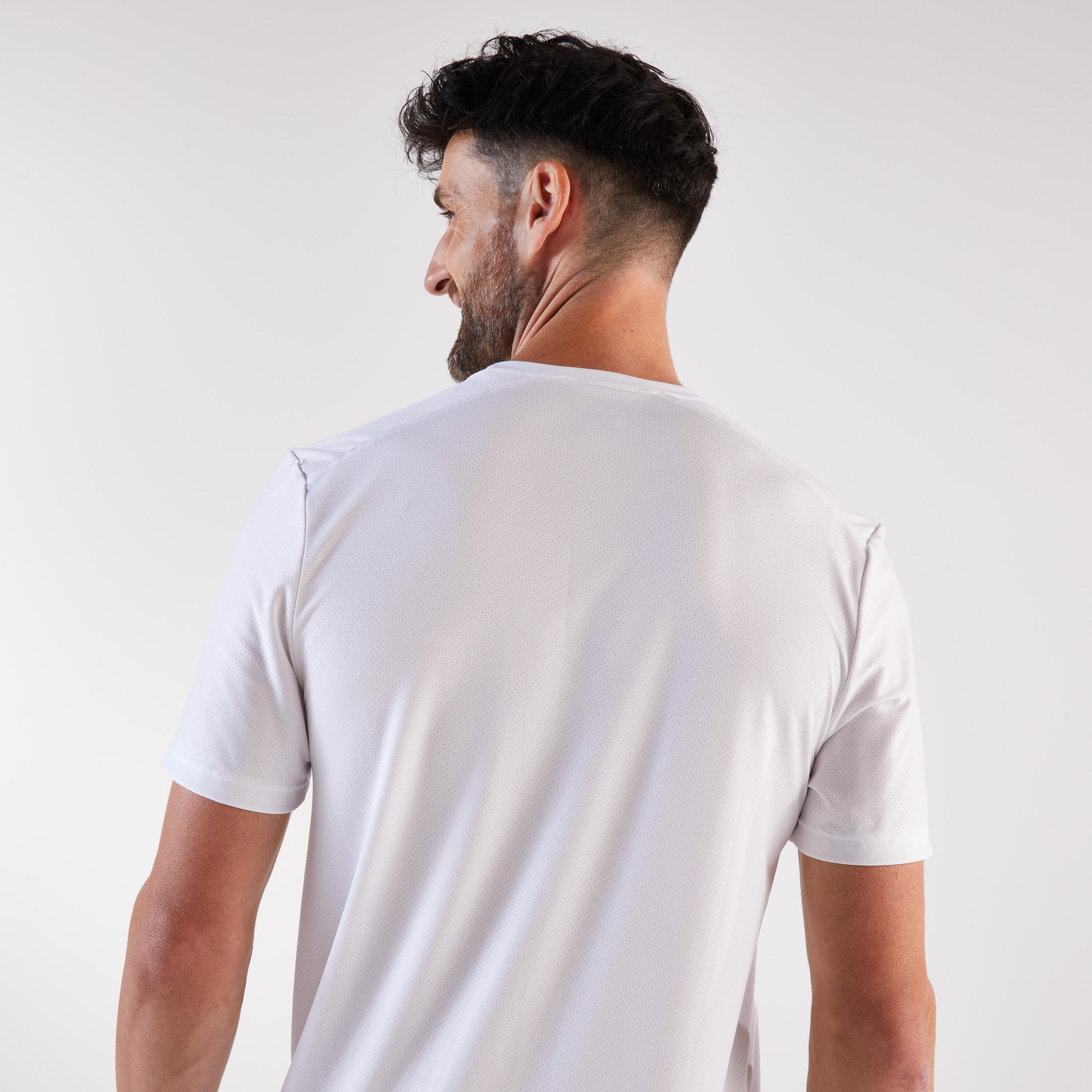 T-shirt de course homme, 100 blanc 3/6