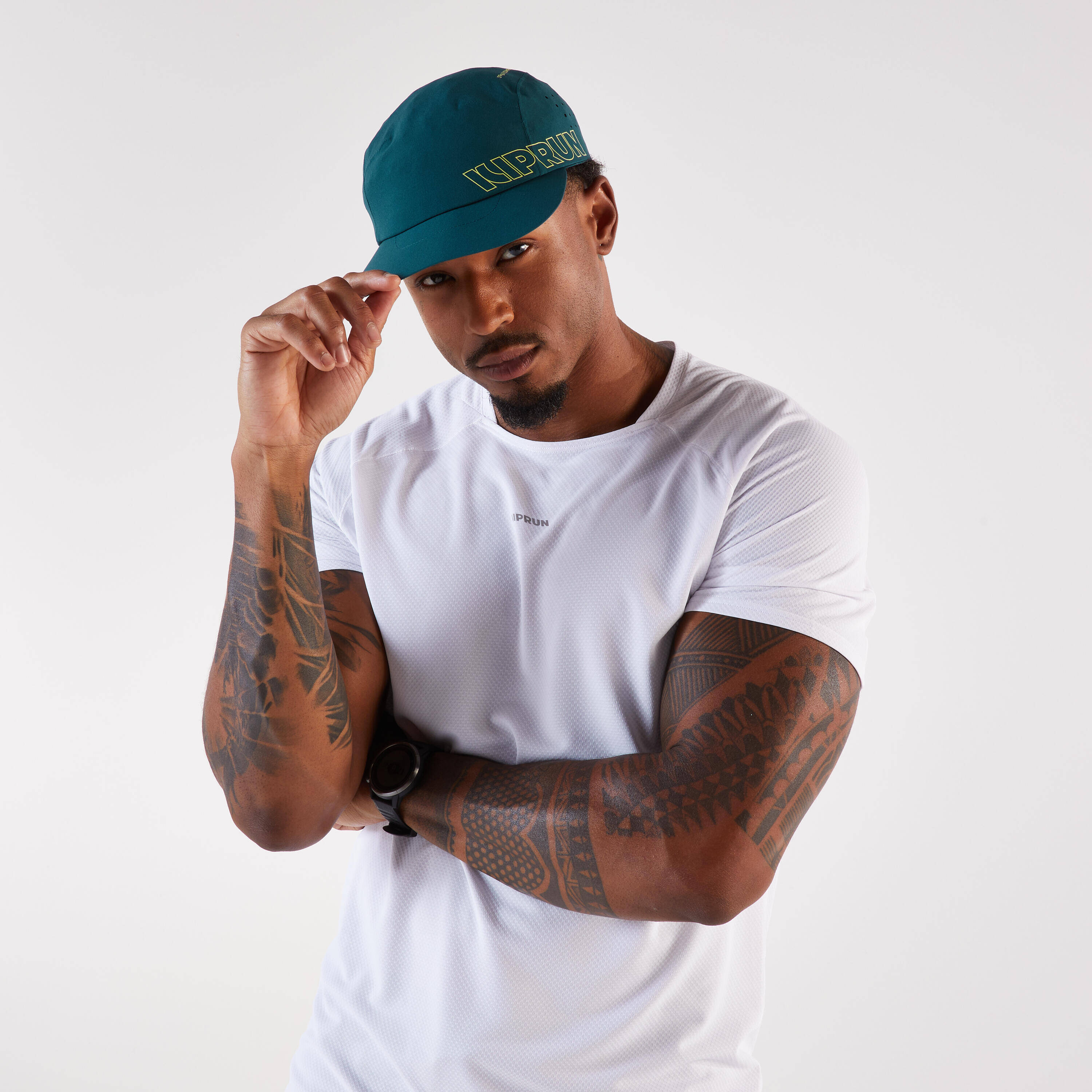 Men's and women's running cap, Kiprun blue -  3