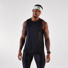 Débardeur de running Homme, Kiprun Run 100 noir