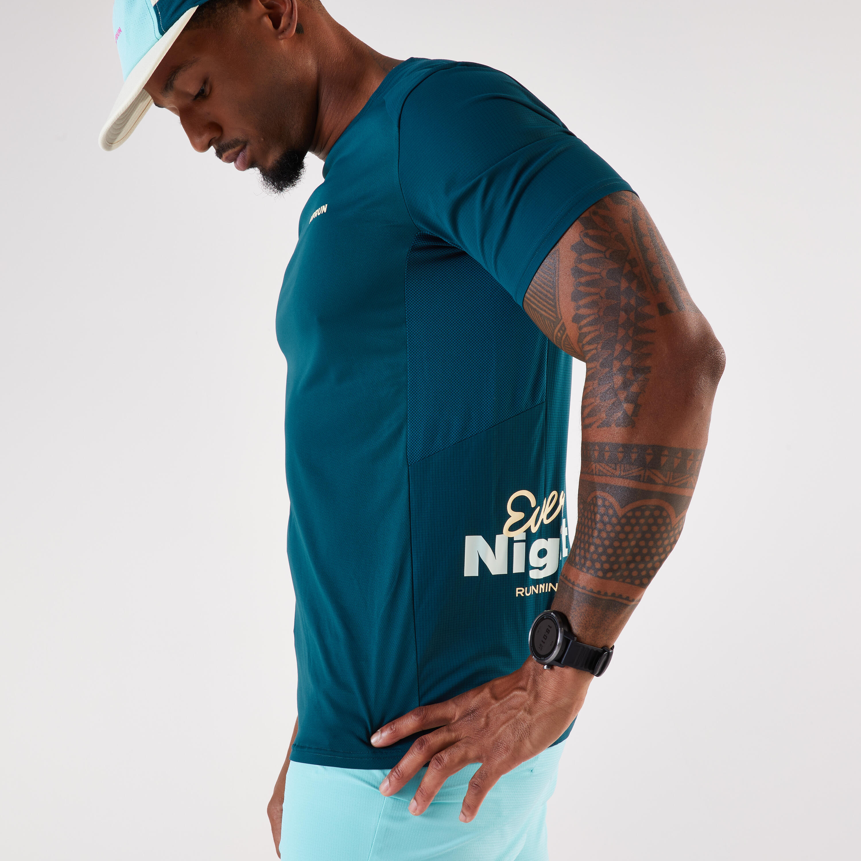 T-shirt de course à pied respirant homme, Run 900 7/9