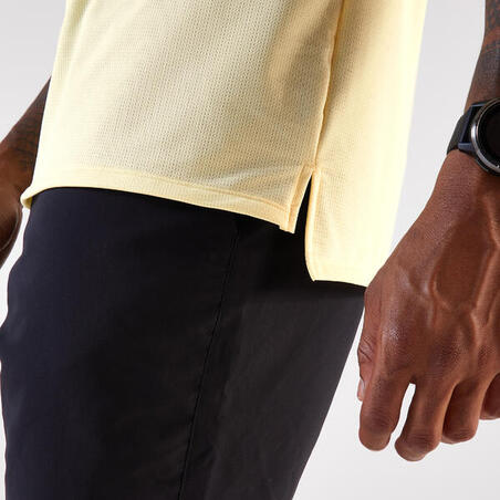 Футболка чоловіча Kiprun Run 500 для бігу жовта