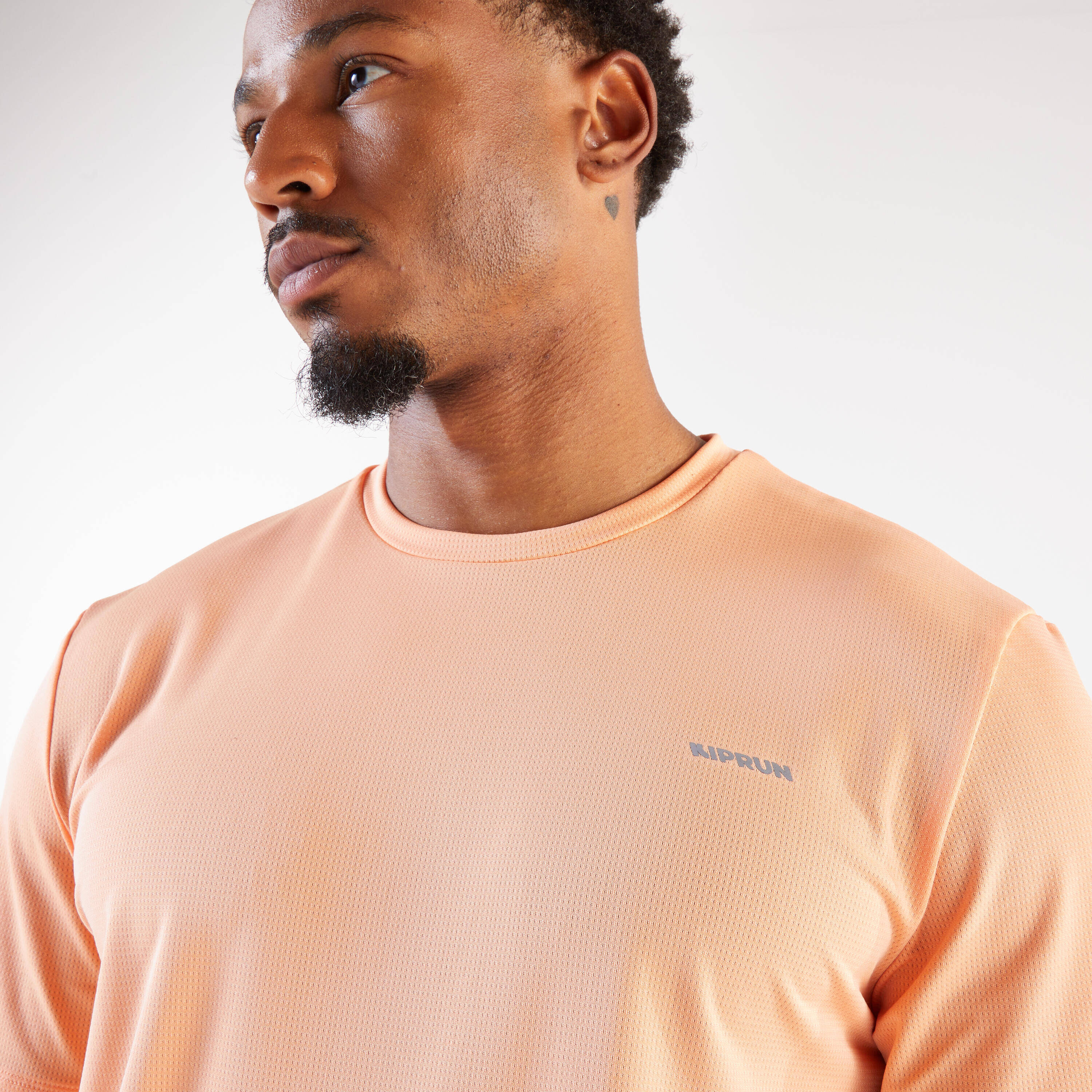 Men's Running Breathable T-shirt - KIPRUN Run 500 Dry - Orange -  3