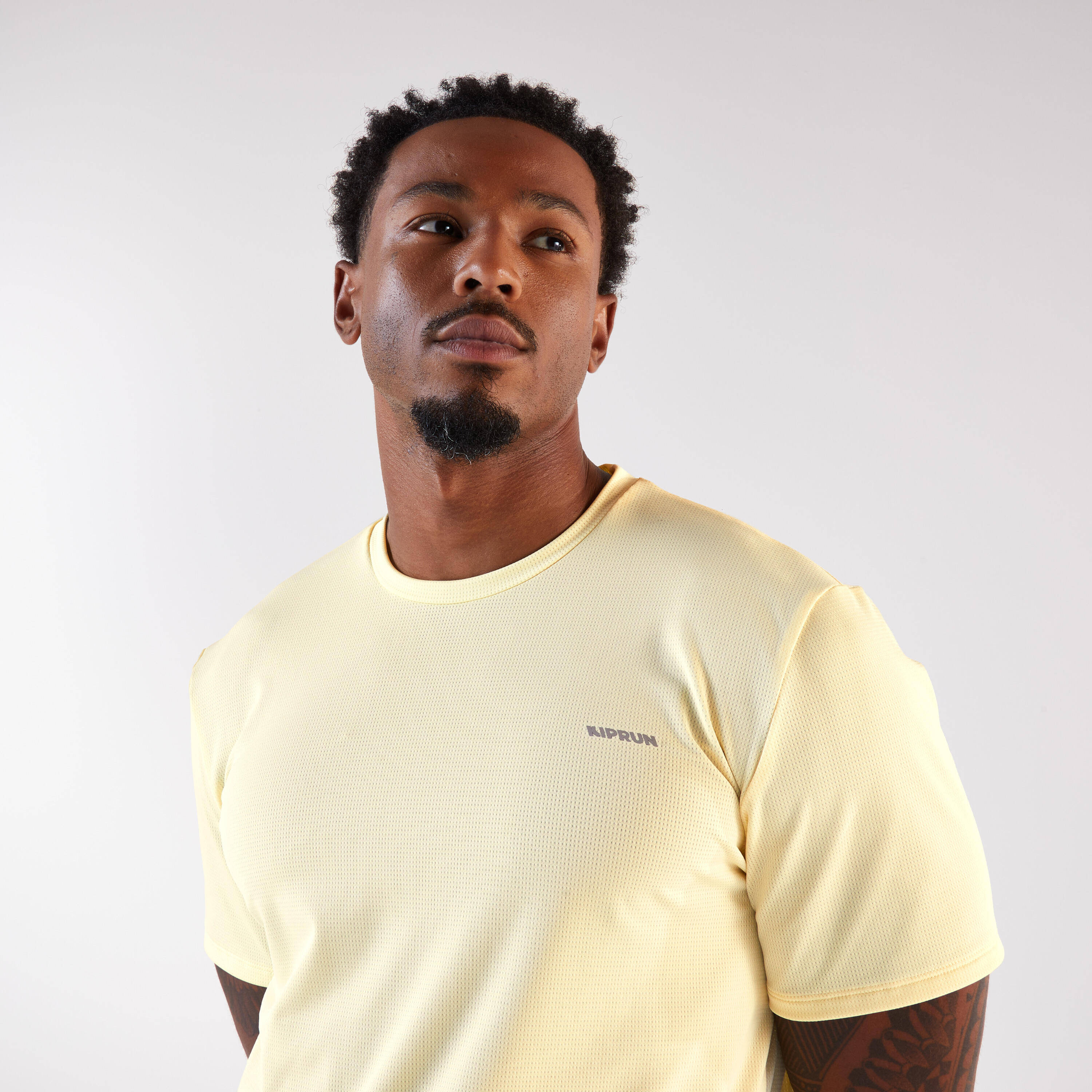 Men's breathable running t-shirt, Kiprun run 500 yellow -  5