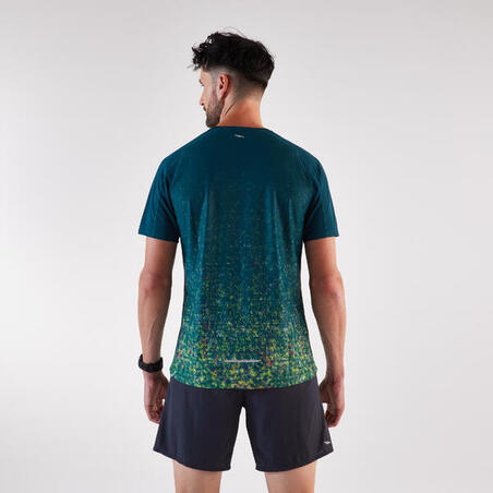 Футболка чоловіча 500 Resist для бігу синя