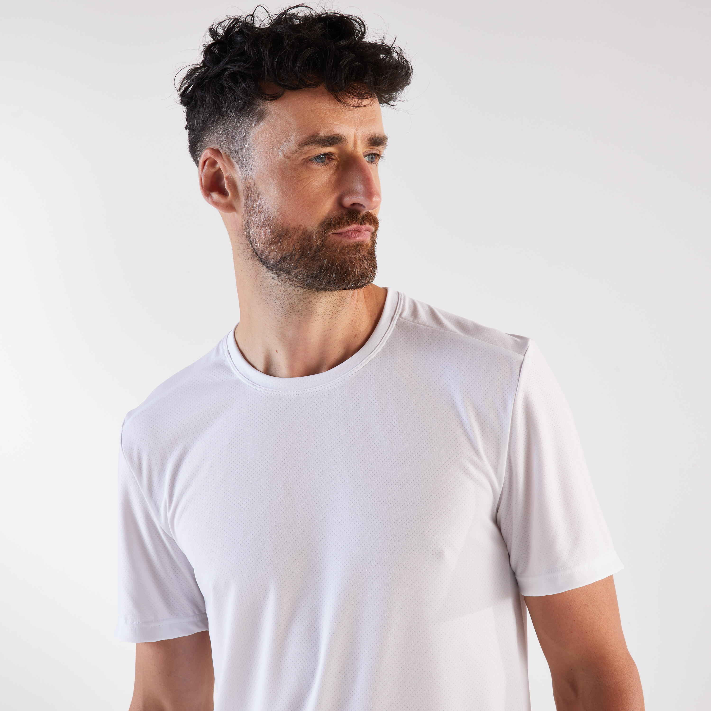 T-shirt de course homme, 100 blanc 4/6