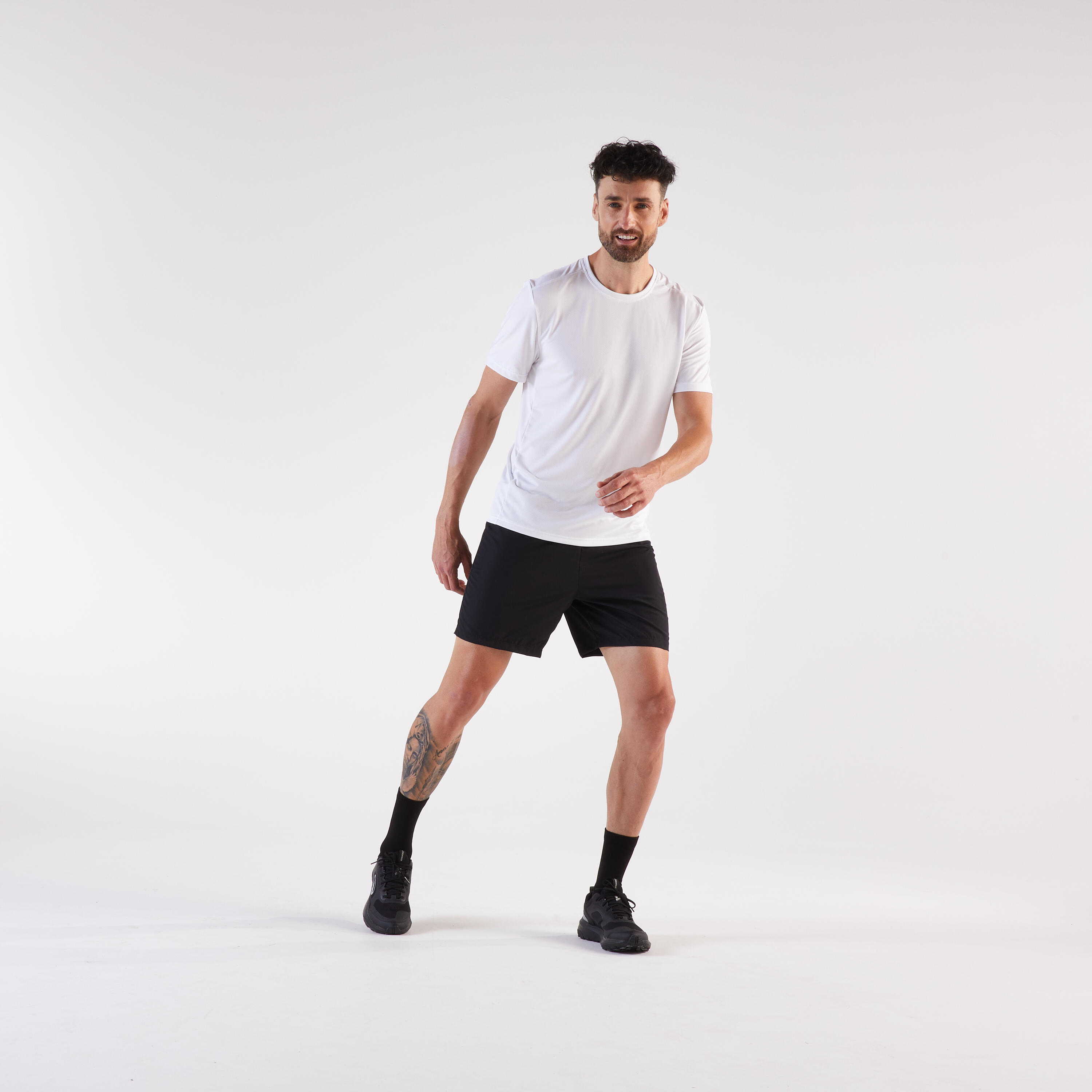 T-shirt de course homme, 100 blanc 6/6