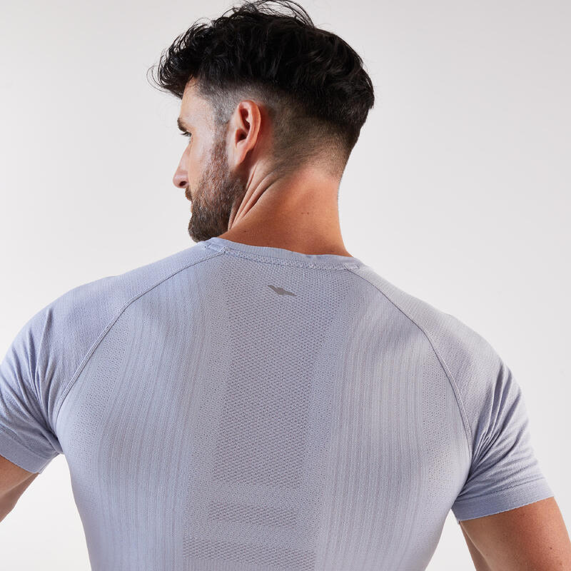Tricou de alergare pe distan��ă lungă Kiprun run 900 Gri Bărbați