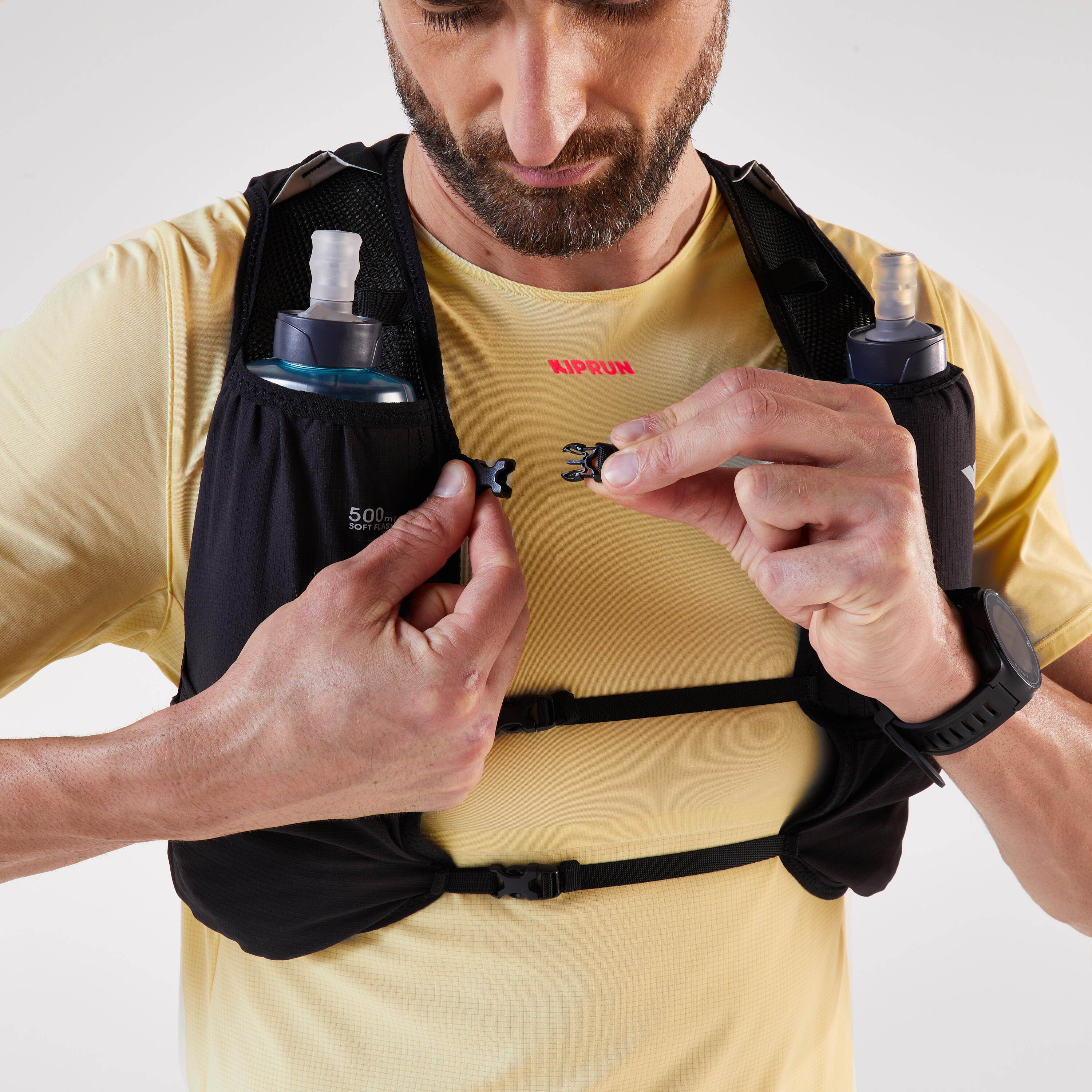 Sac d'hydratation de course en sentier 8 L + poche à eau 1 L 3/11