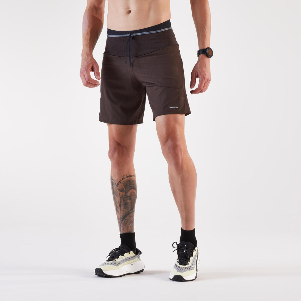 Ανδρικό Σορτς για Ορεινό Τρέξιμο Kiprun Run 900 Ultra - Καφέ