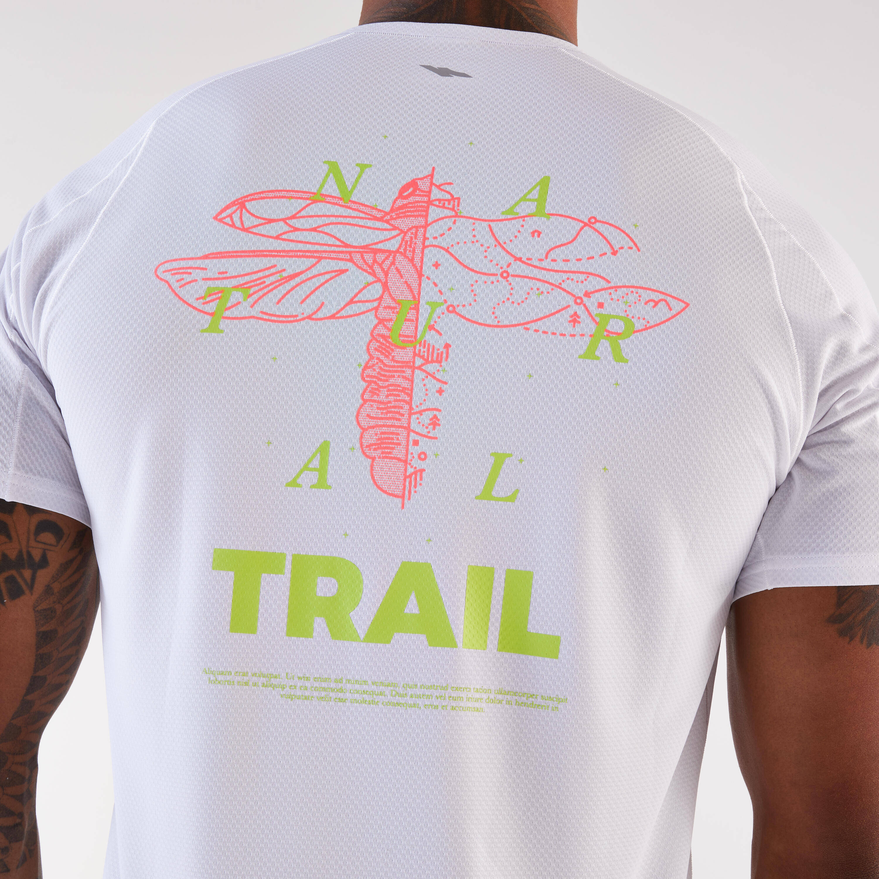 Men's trail running T-shirt, Kiprun Run 500 white -  4