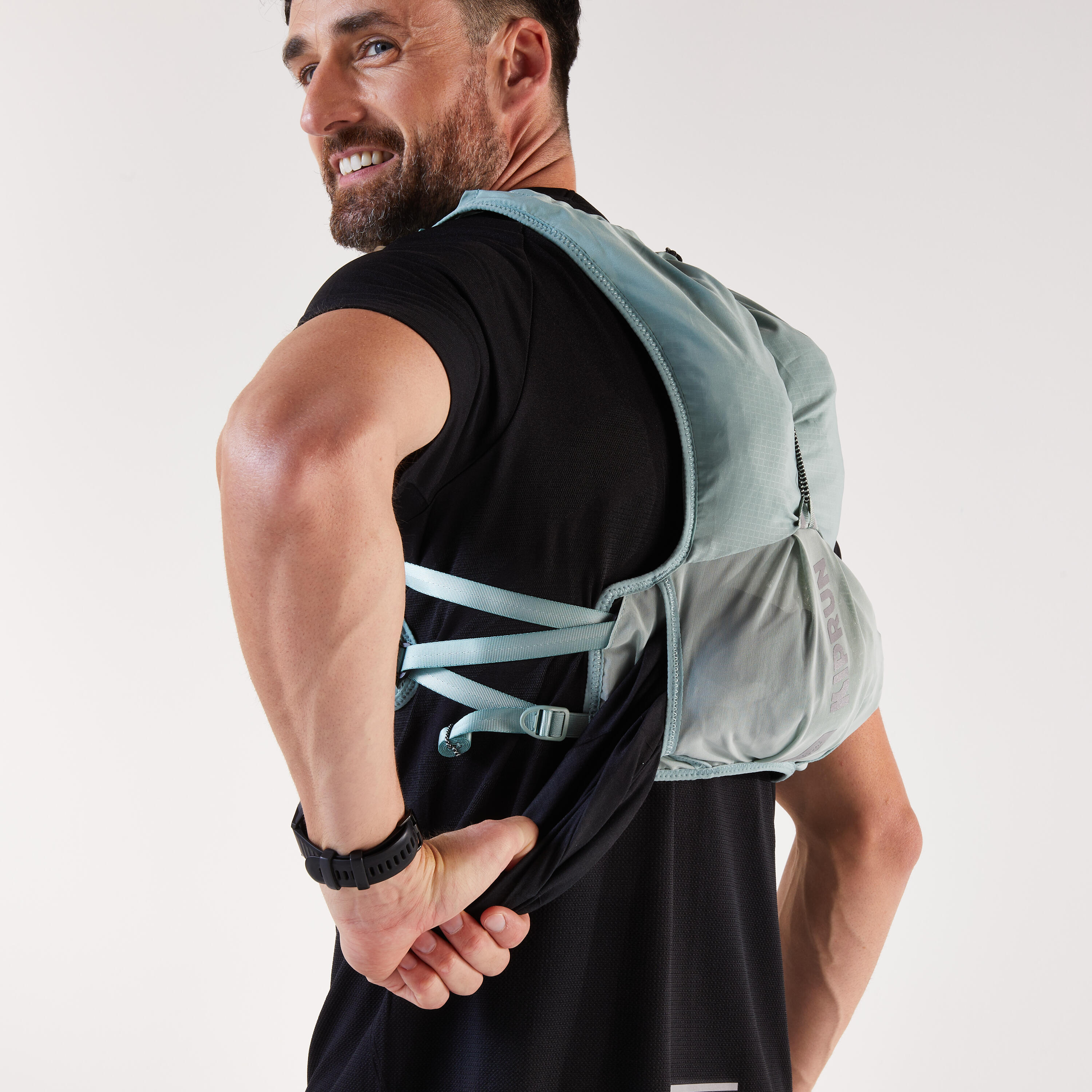 Sac trail de course 5 L avec poche à eau 1 L, vert 8/14