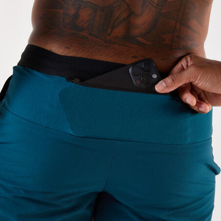 Шорти чоловічі Kiprun Run 500 для бігу сині