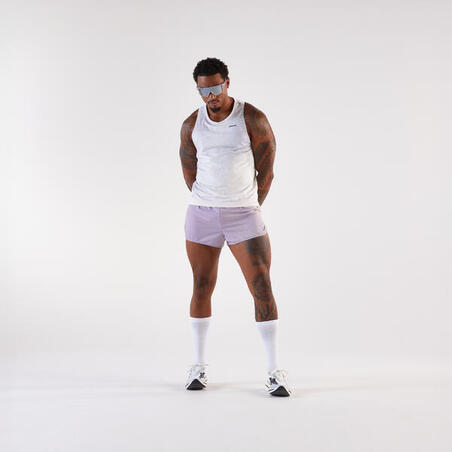 Шорти чоловічі Kiprun Run 500 для бігу фіолетові