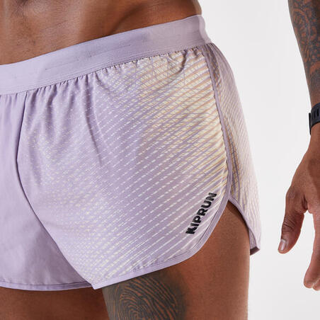 Шорти чоловічі Kiprun Run 500 для бігу фіолетові