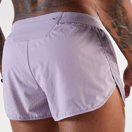 Шорти чоловічі Kiprun Run 500 для бігу фіолетові