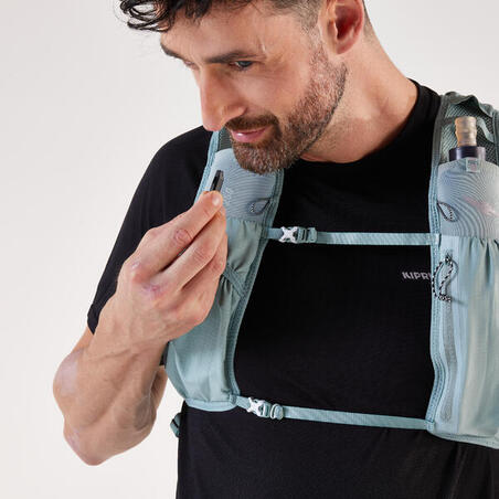 Рюкзак для бігу 5 л з питною системою 1 л зелений