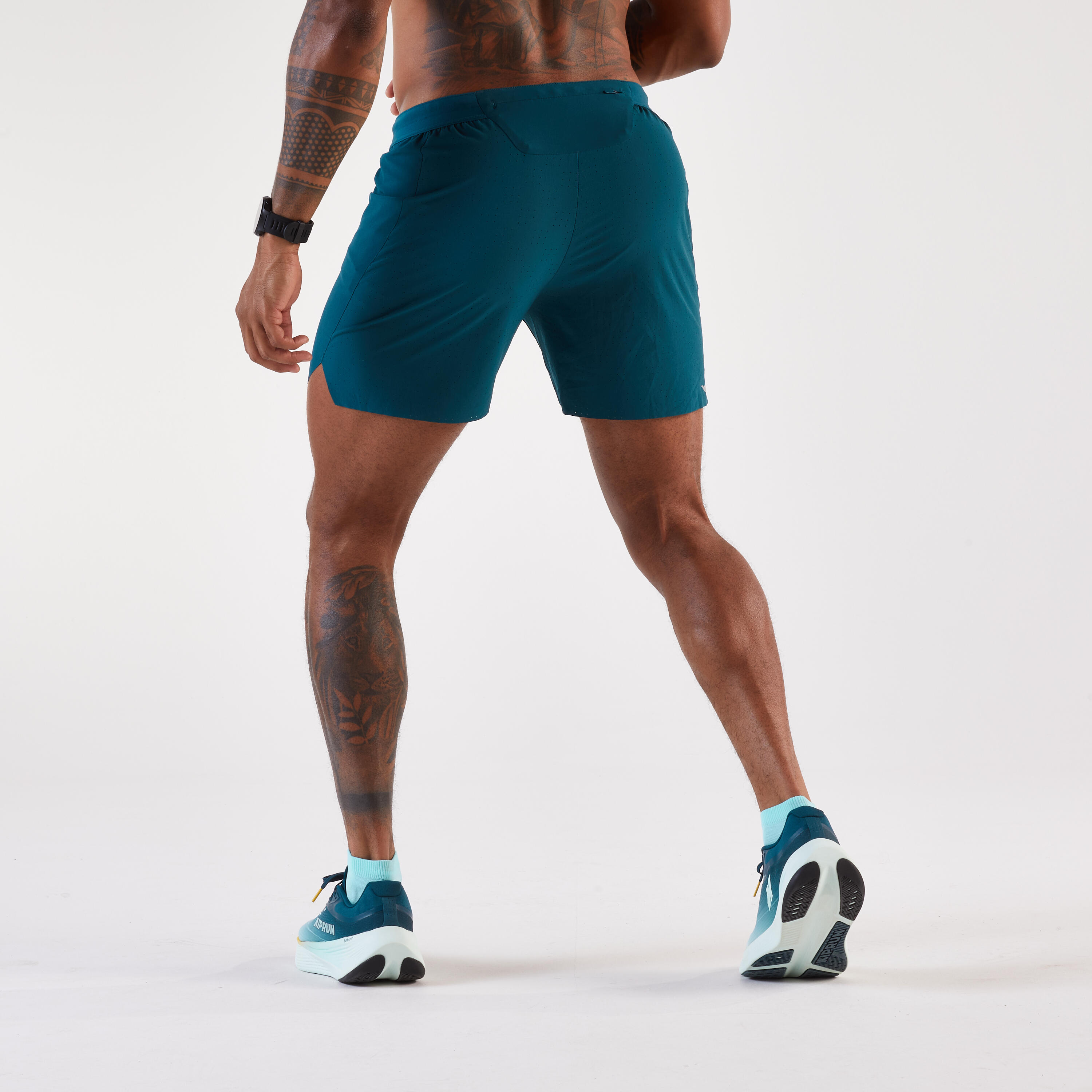 Short de course homme, Run 500 Confort 6/9
