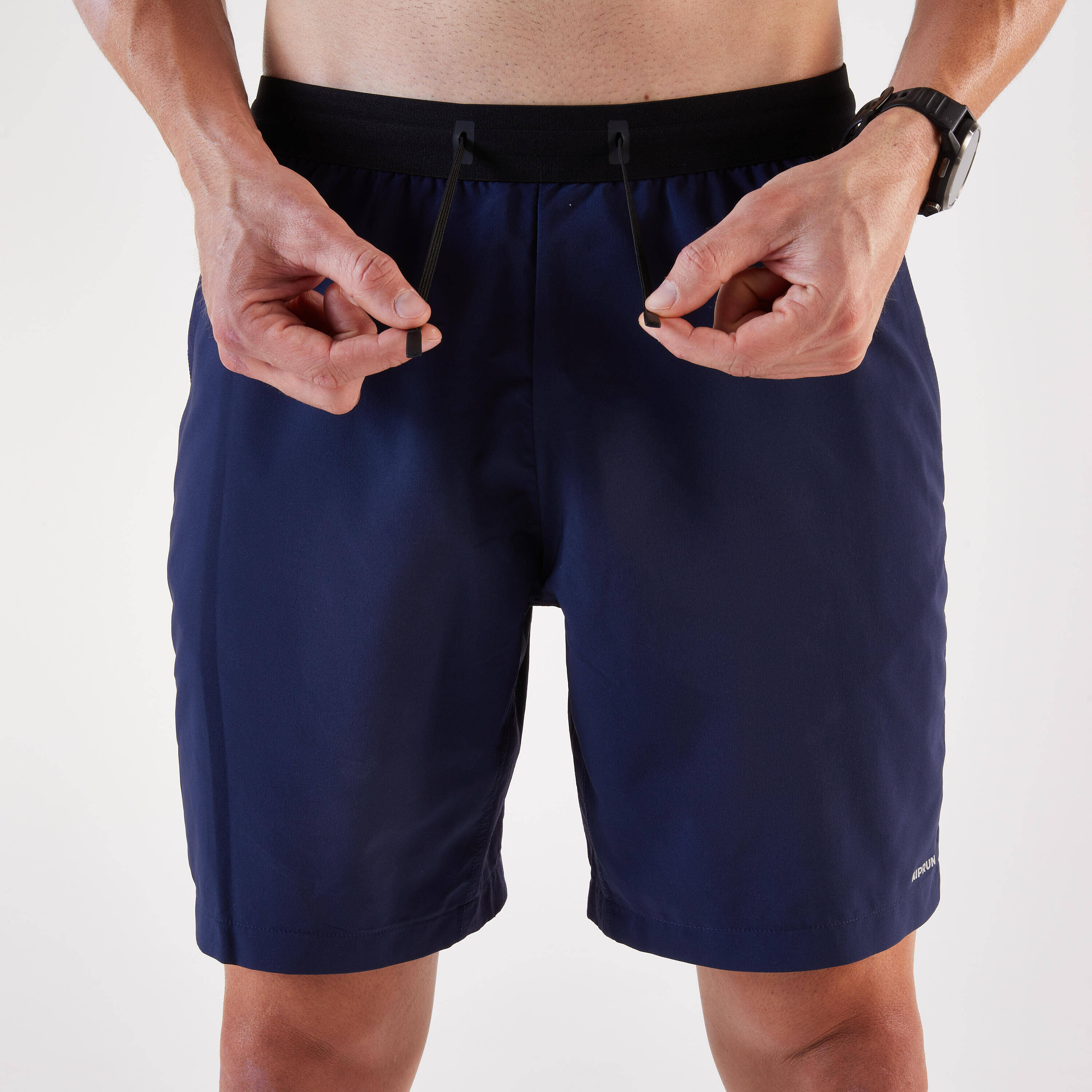 Men's Running Shorts-KIPRUN Run 500 Dry-Steel blue -  5