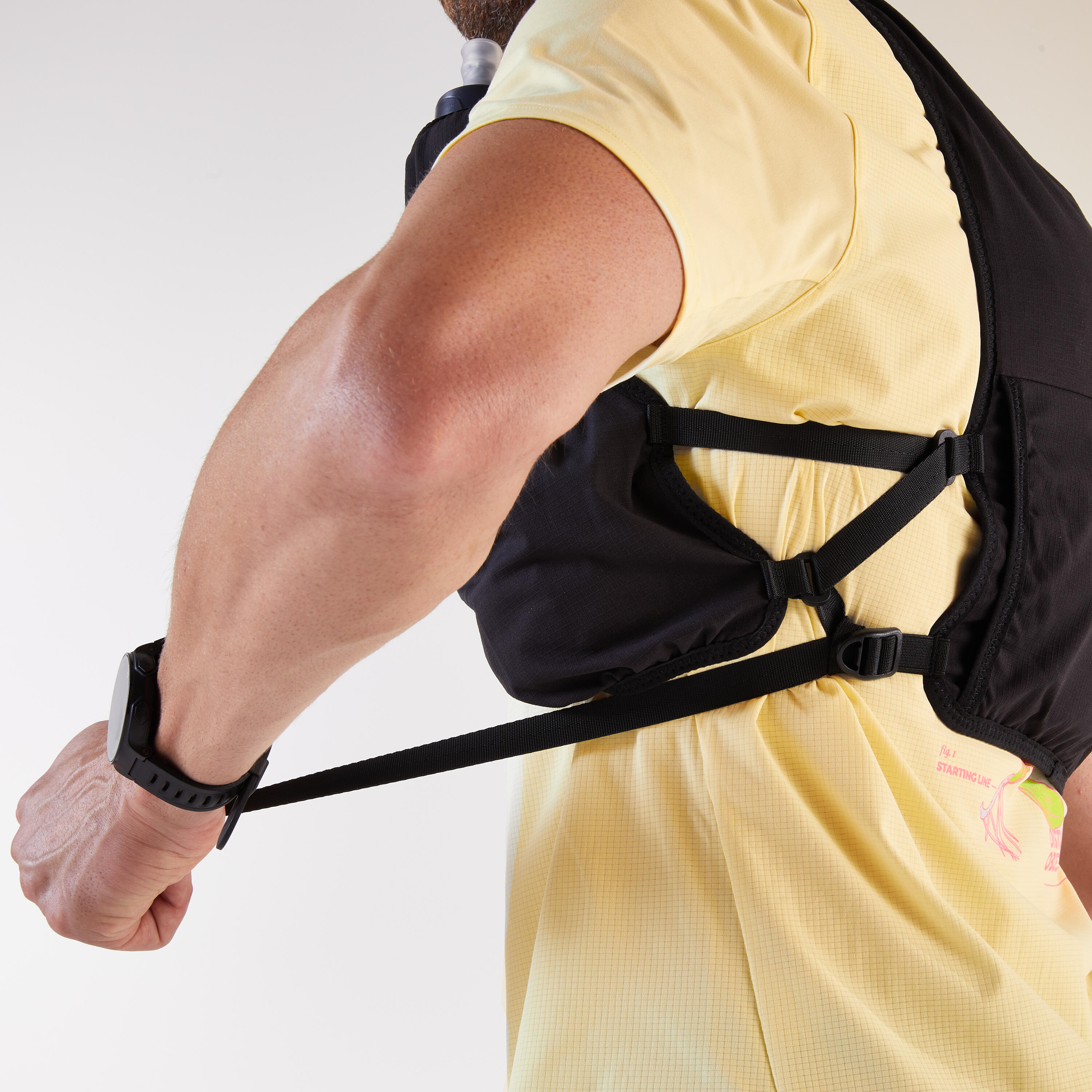 Sac d'hydratation de course en sentier 8 L + poche à eau 1 L 11/11
