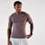 T-shirt de running confort sans couture, Kiprun 500 marron
