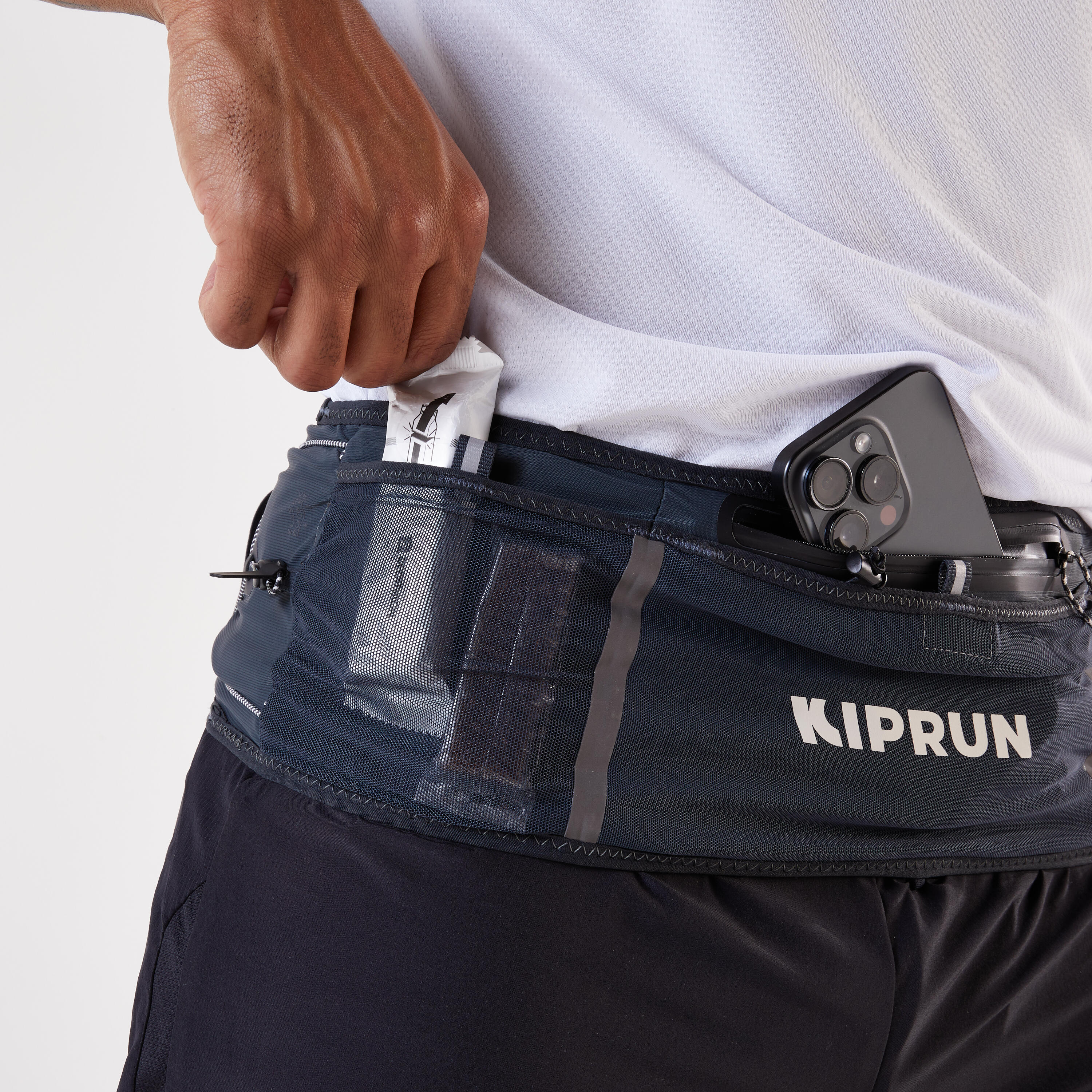 Kiprun Hydration Trail Running Belt 900 Grey
