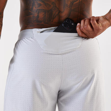 Шорти чоловічі Run 500 для бігу сірі