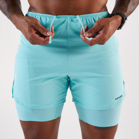 Шорти чоловічі Run 500 Comfort для бігу сині