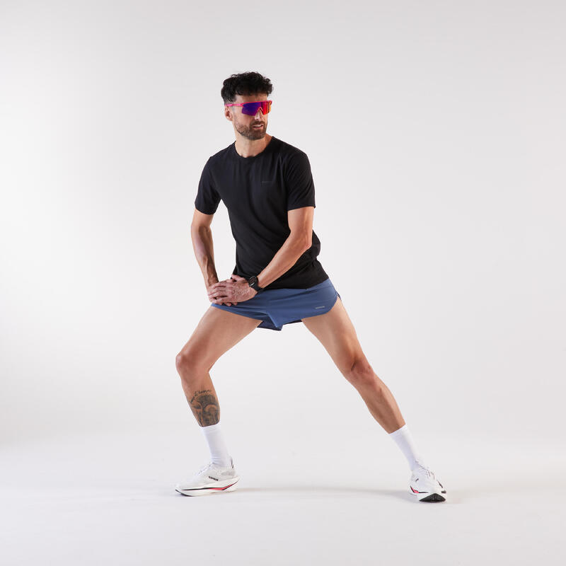 Tricou de alergare Kiprun Run 900 Light Negru Bărbați