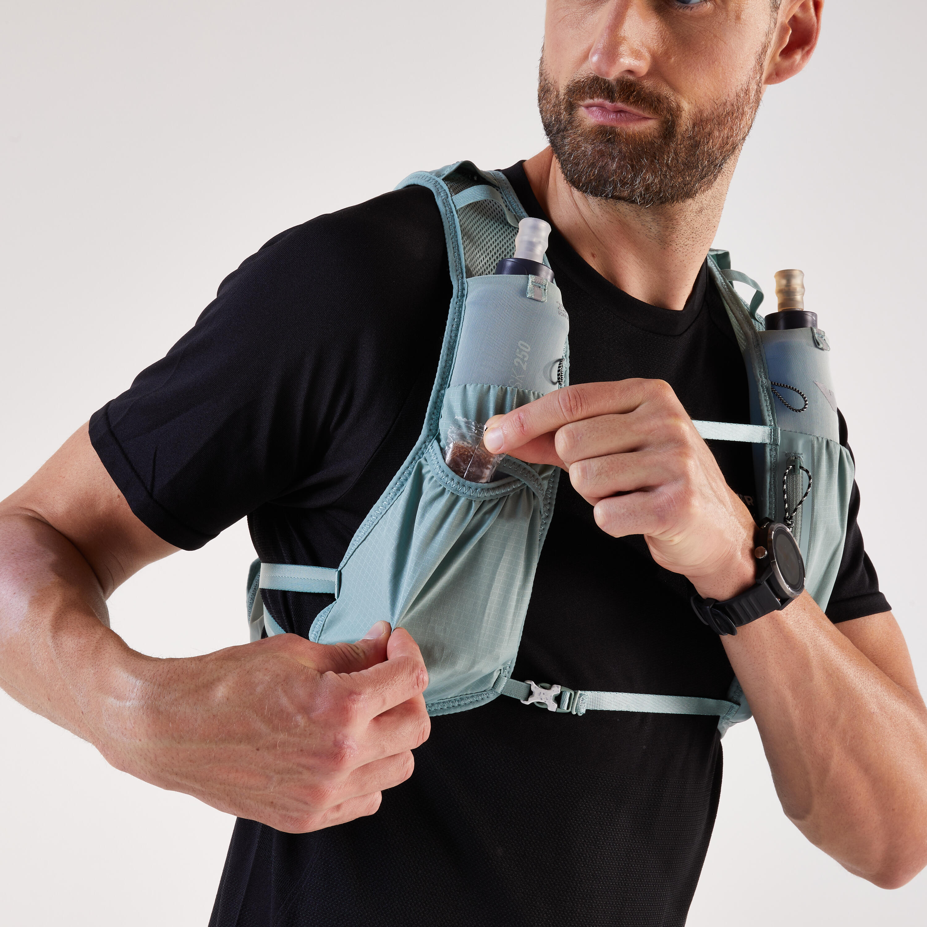 Sac trail de course 5 L avec poche à eau 1 L, vert 7/14