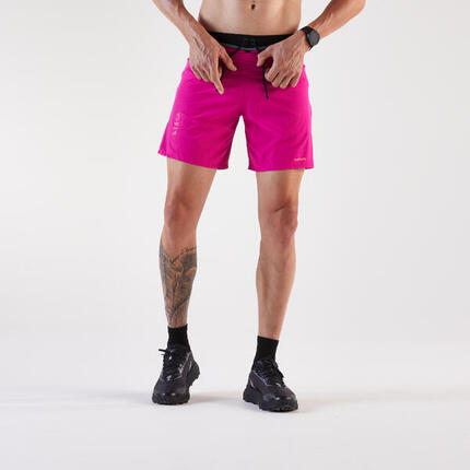 Short de trail running homme - kiprun run 900 ultra gris carbone