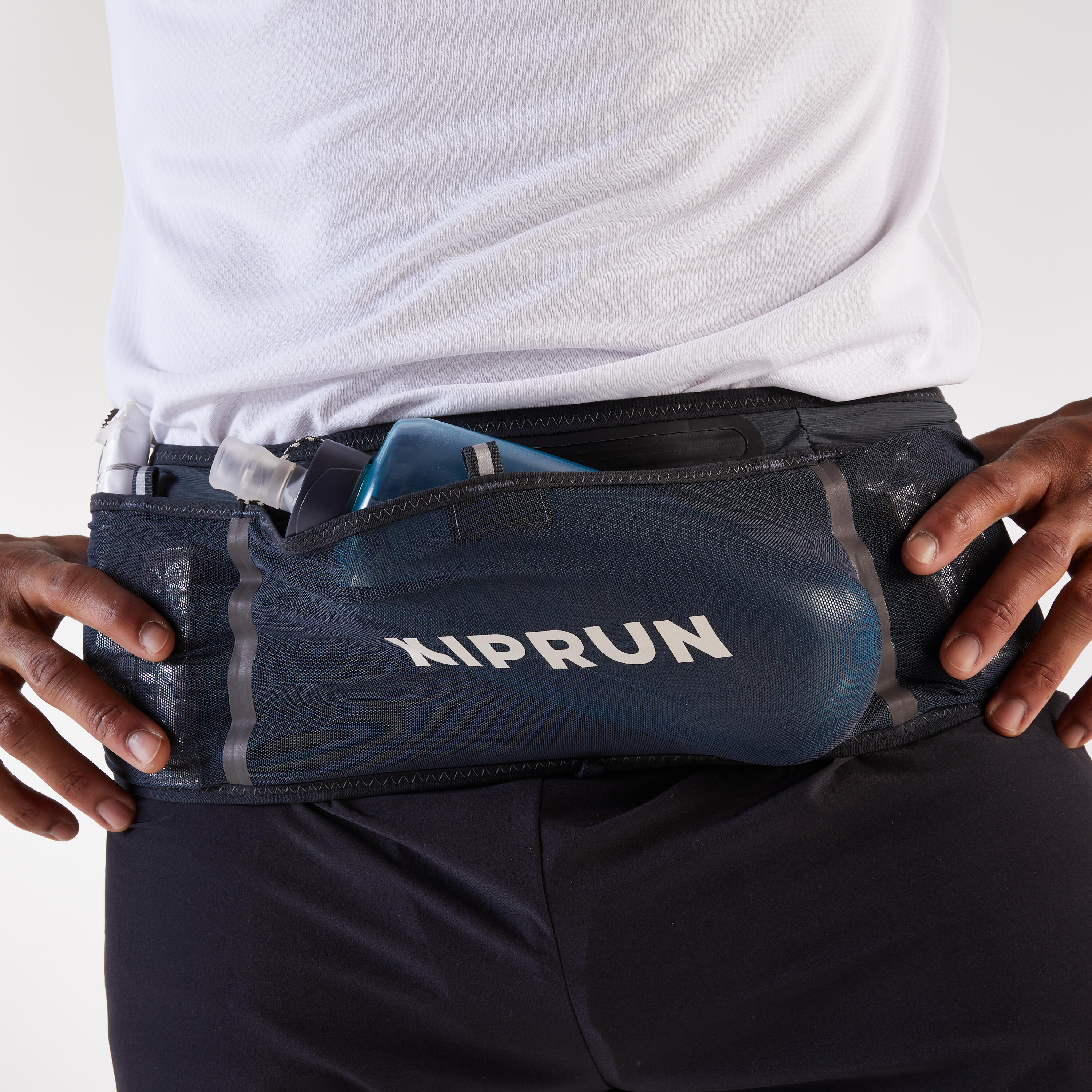 Kiprun Hydration Trail Running Belt 900 Grey