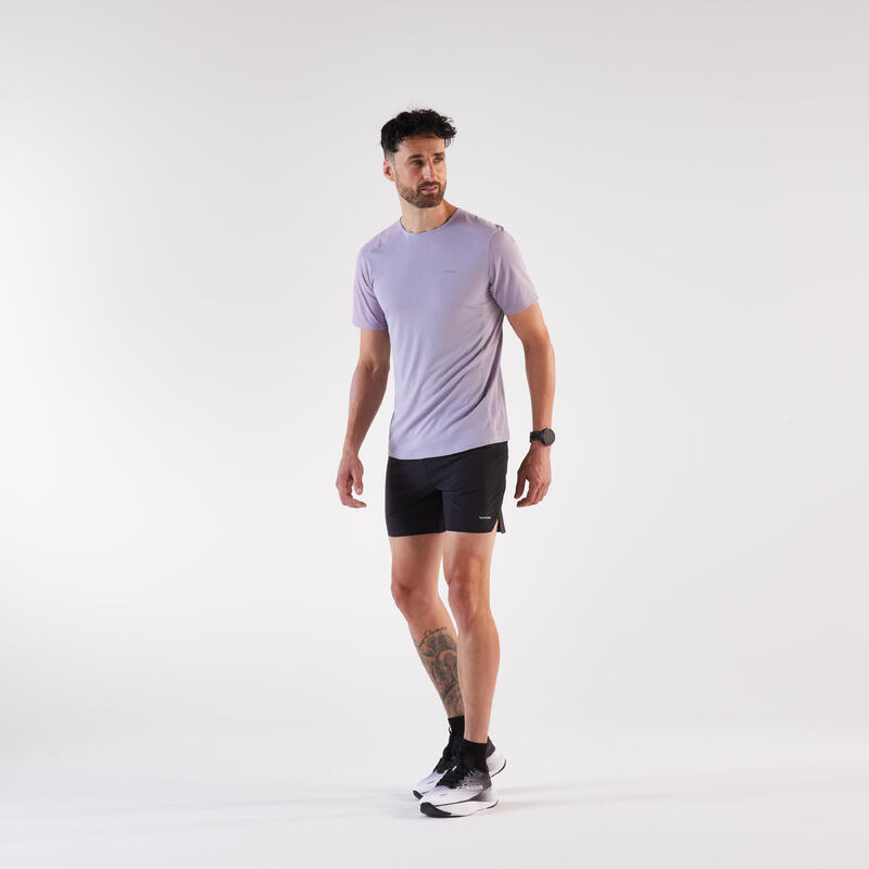 Erkek Koşu Tişörtü - Açık Mor - Kiprun Run 900