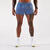 Short de running Homme - KIPRUN Run 500 Confort Split bleu foncé