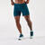 Short de running Homme - KIPRUN Run 500 Confort bleu canard