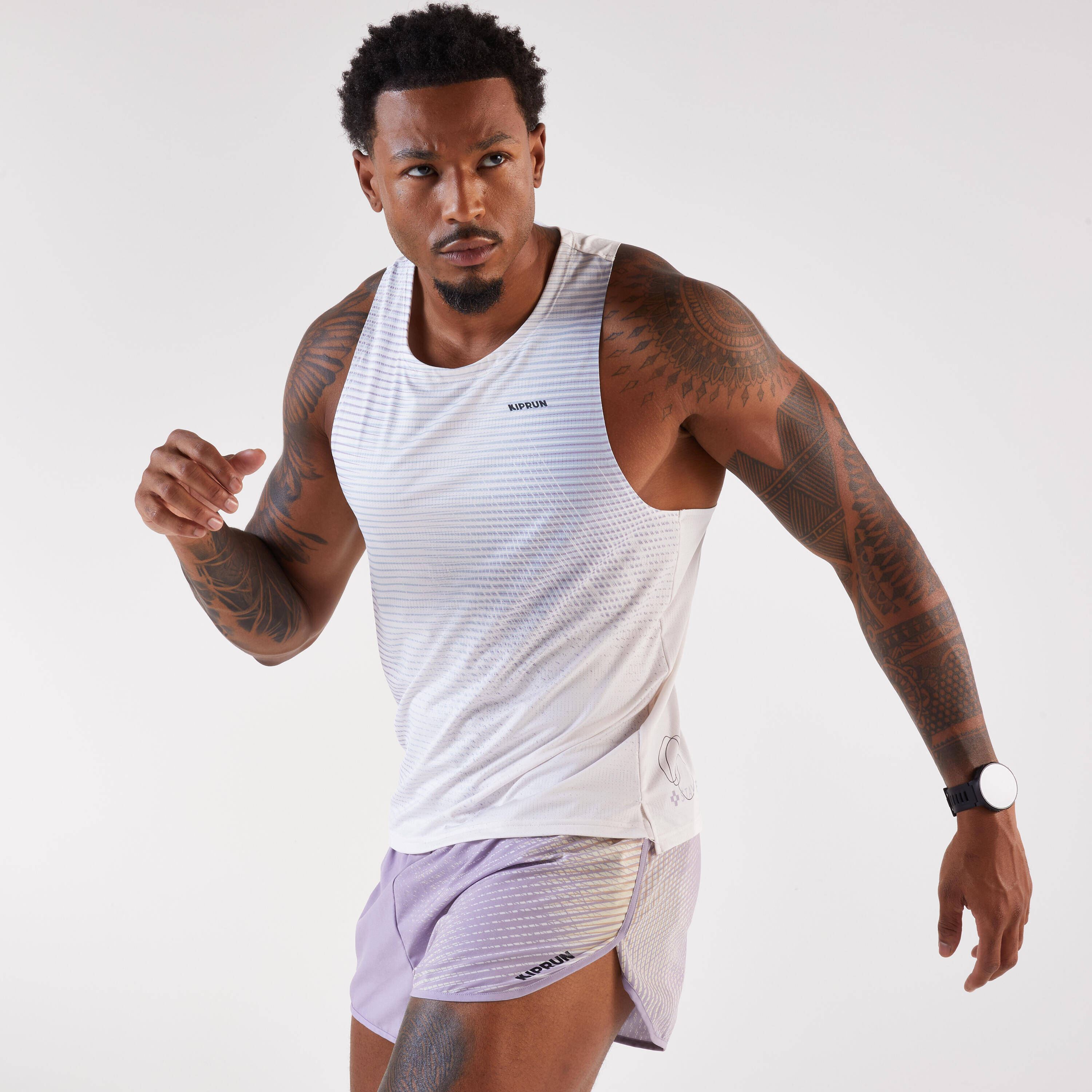 Men's Kiprun 900 light running tank top-White -  3